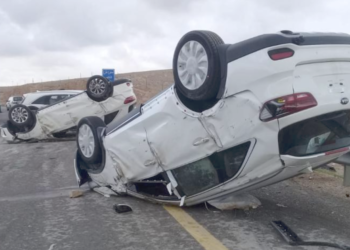 إصابة 15 شخصا في حادث سير مروع على طريق مدينة التميمية