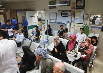 زار أكثر من 1000 شخص من الأحواز المستشفيات بسبب الغبار تلوث الهواء